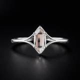 Dutch Marquise Portrait Cut Moissanite ring in 925 Silver/9K Gold