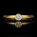 Round Lab Grown Diamond Ring | WOKE