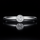 Round Lab Grown Diamond Ring | WOKE