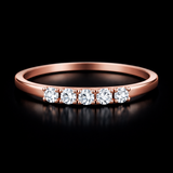Round Lab Grown Diamond Ring in 9K/14K Gold | WOKE