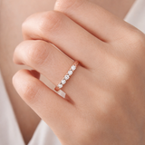 Round Lab Grown Diamond Ring in 9K/14K Gold | WOKE