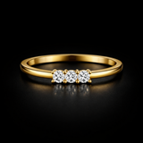 Round Lab Grown Diamond Ring in 9K/14K Gold | WOKE