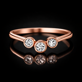 Round Lab Grown Diamond Ring in 9K/14K Gold | WOKE