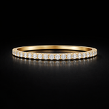 Round Lab Grown Diamond ring in 9K/14K Gold | WOKE