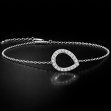 Round Lab Grown Diamond Bracelet in 9K/14K Gold | WOKE