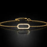 Round Lab Grown Diamond Bracelet in 9K/14K Ring