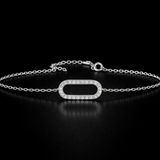 Round Lab Grown Diamond Bracelet in 9K/14K Ring