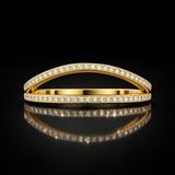 Round Lab Grown Diamond Ring in 9K/14K Gold |WOKE