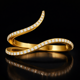 Round Cut Lab Grown Diamond Ring in 9K/14K Ring