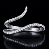 Round Cut Lab Grown Diamond Ring in 9K/14K Ring