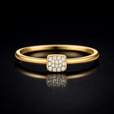 Round Cut Lab Grown Diamond in 9K/14K Gold |WOKE