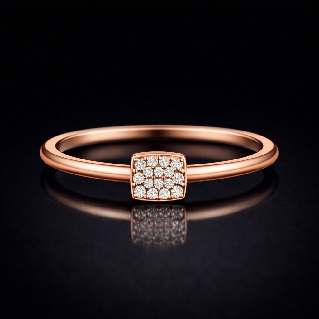 Round Cut Lab Grown Diamond in 9K/14K Gold |WOKE