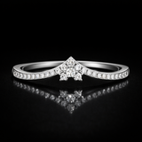 Round Lab Grown Diamond Ring in 9K/14K Gold|WOKE