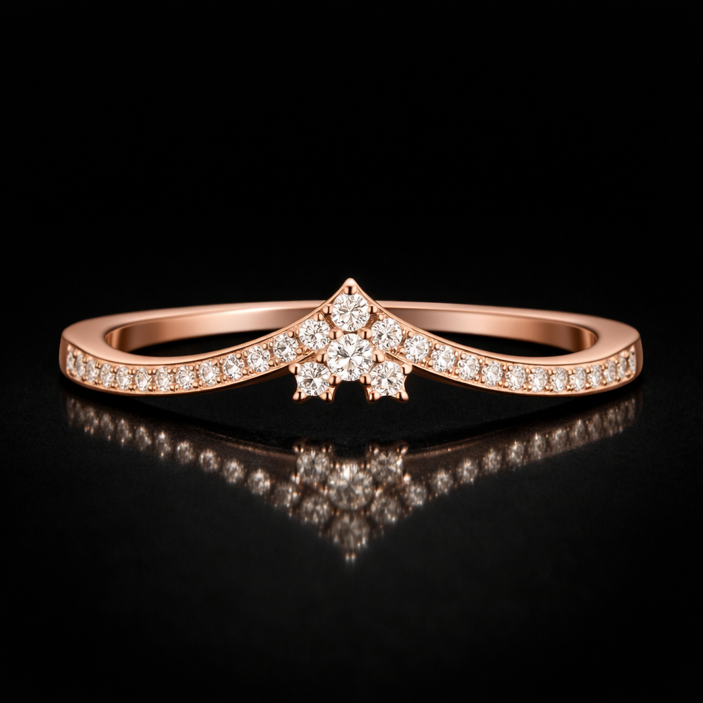 Round Lab Grown Diamond Ring in 9K/14K Gold|WOKE