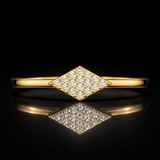 Round Cut Lab Grown Diamond Ring in 9K/14K Gold |WOKE