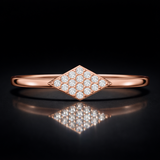Round Cut Lab Grown Diamond Ring in 9K/14K Gold |WOKE