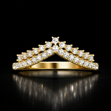 Round cut Lab Grown Diamond ring in 9K/14K Gold | WOKE