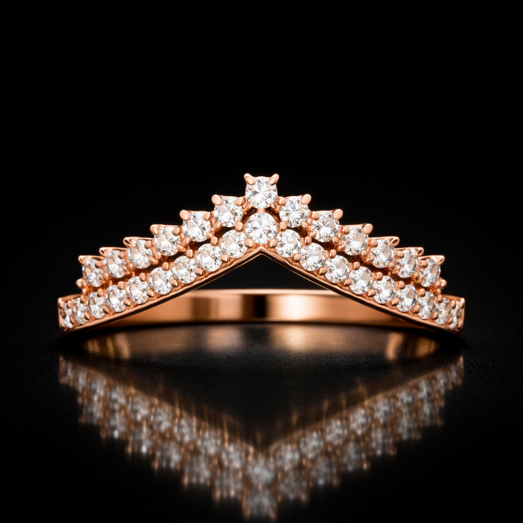 Round cut Lab Grown Diamond ring in 9K/14K Gold | WOKE