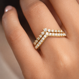Round cut Lab Grown Diamond ring in 9K/14K Gold | WOKE