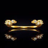 Round cut Lab Grown Diamond Ring in 9K/14K Ring |WOKE
