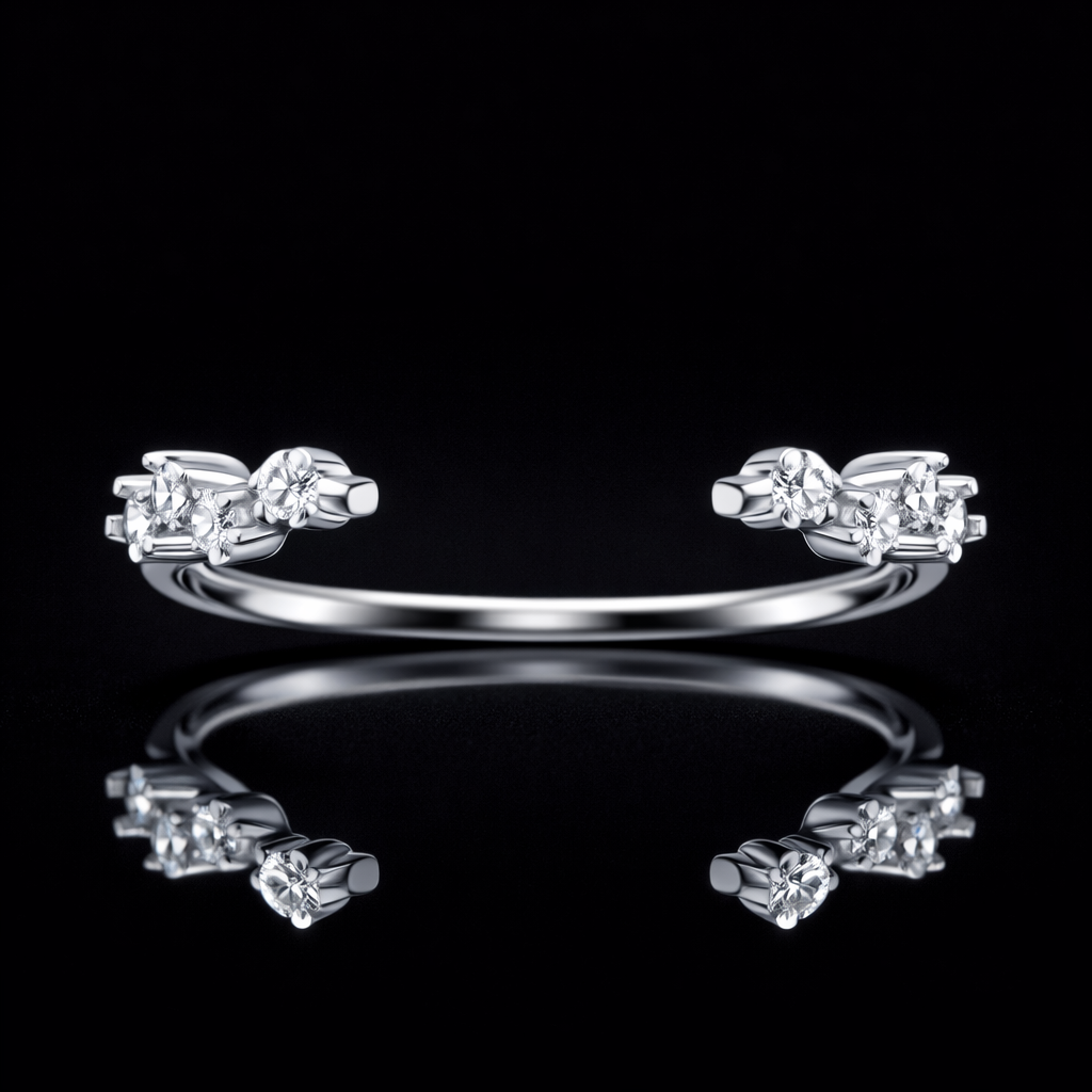 Round cut Lab Grown Diamond Ring in 9K/14K Ring |WOKE