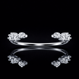 Round cut Lab Grown Diamond Ring in 9K/14K Ring |WOKE