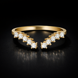 Round Lab Grown Diamond RIng in 9K/14K Gold