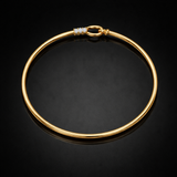 Round Lab Grown Diamond Bracelet in 9K/14K Gold |WOKE