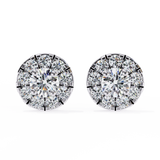 WOKE ™ Halo VVS-F Moissanite Studs in 14/18k Gold (Copy)