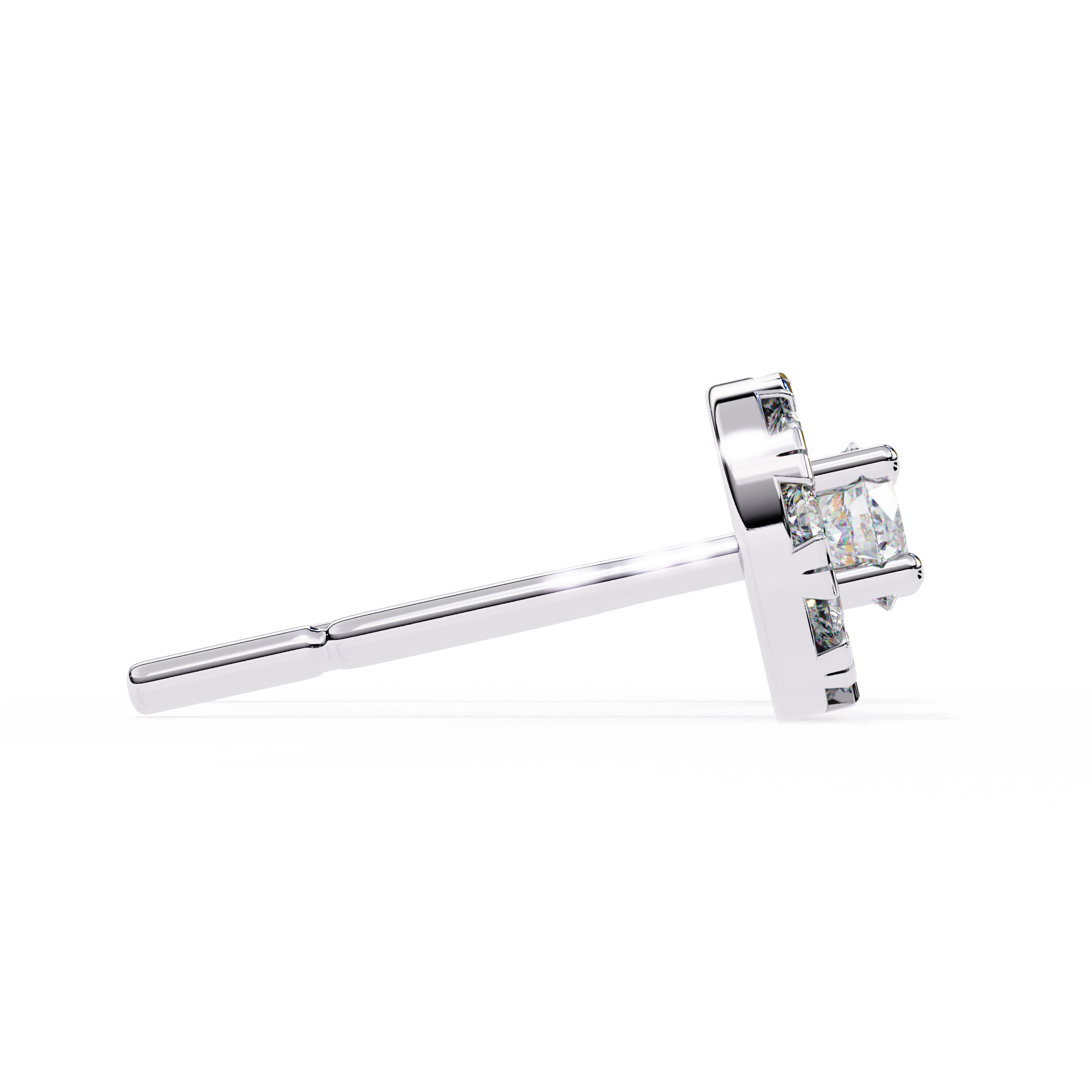 WOKE ™ Halo VVS-F Lab Grown Diamond Studs in 14/18k Gold