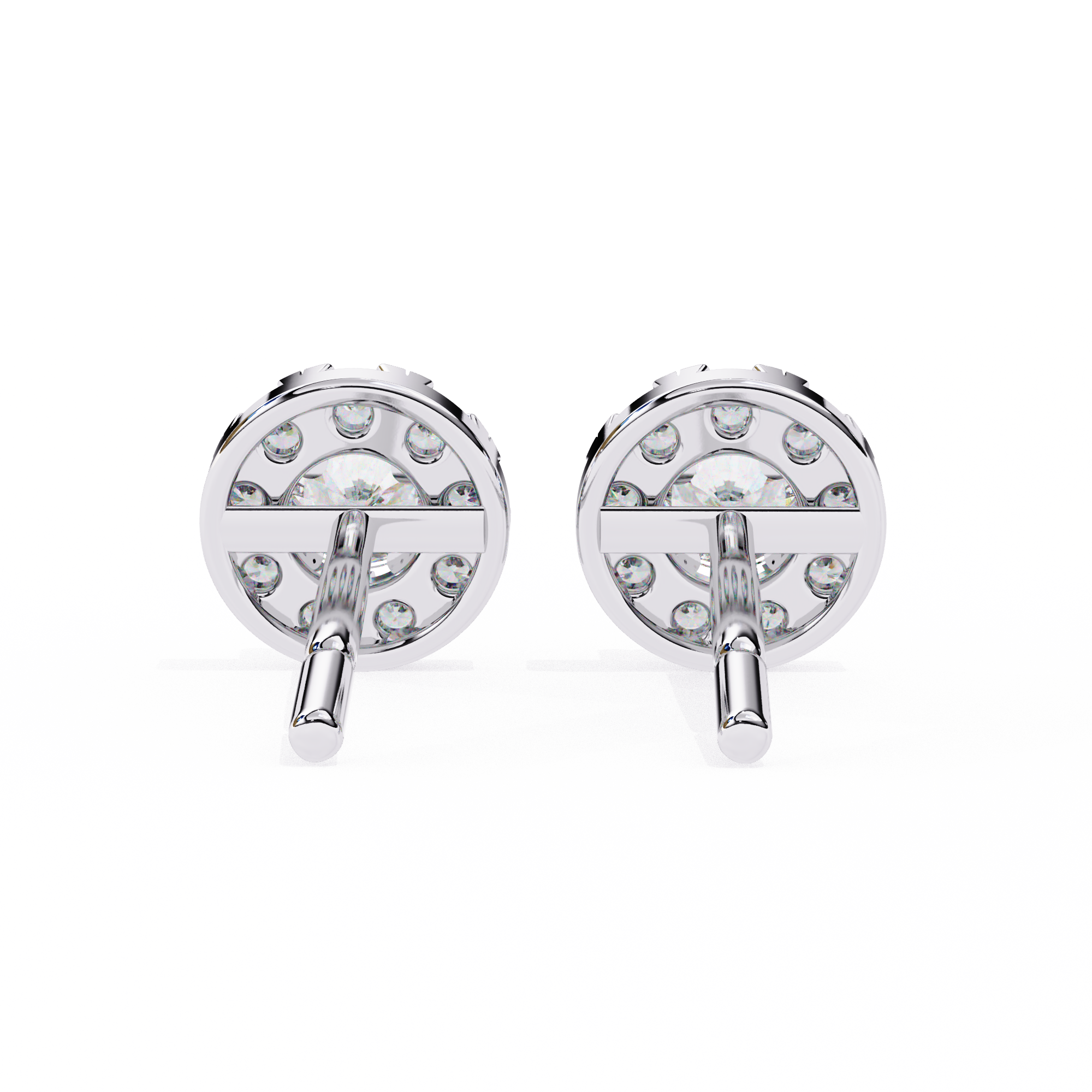 WOKE ™ Halo VVS-F Lab Grown Diamond Studs in 14/18k Gold