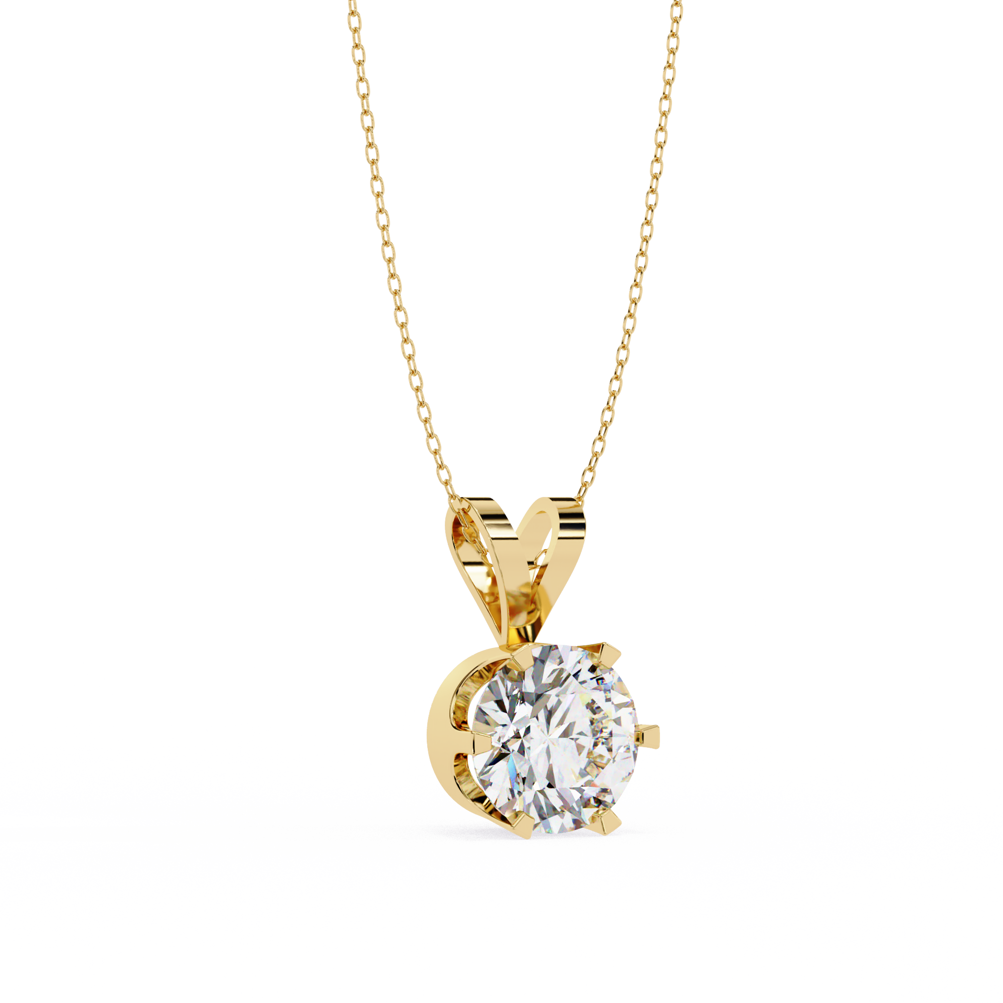 WOKE™️ 6 Prong 1 CT Pendant ( No chain)