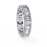 WOKE™ 4.75 carat emerald cut Lab grown diamond eternity in 14k gold