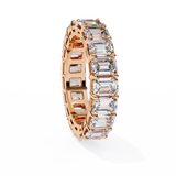 WOKE™ 4.75 carat emerald cut Lab grown diamond eternity in 14k gold