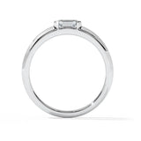 1 carat moissanite emerald cut ring for MEN | Moissanite ring in gold and  925 sterling silver| GRA certified moissanites