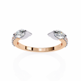 WOKE™ .75 carat Pear cut Lab grown diamond eternity in 14k gold