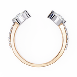 WOKE™ .75 carat Pear cut Lab grown diamond eternity in 14k gold