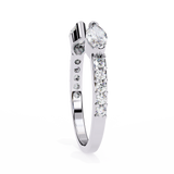 WOKE™ .75 carat Pear cut Lab grown diamond eternity in 14k gold