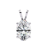 WOKE ™ VVS-F Lab Grown 1.50 Carat Oval cut Diamond pendant No-Chain