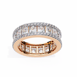 WOKE™ 4.55 carat Pear cut Lab grown diamond eternity in 14k gold