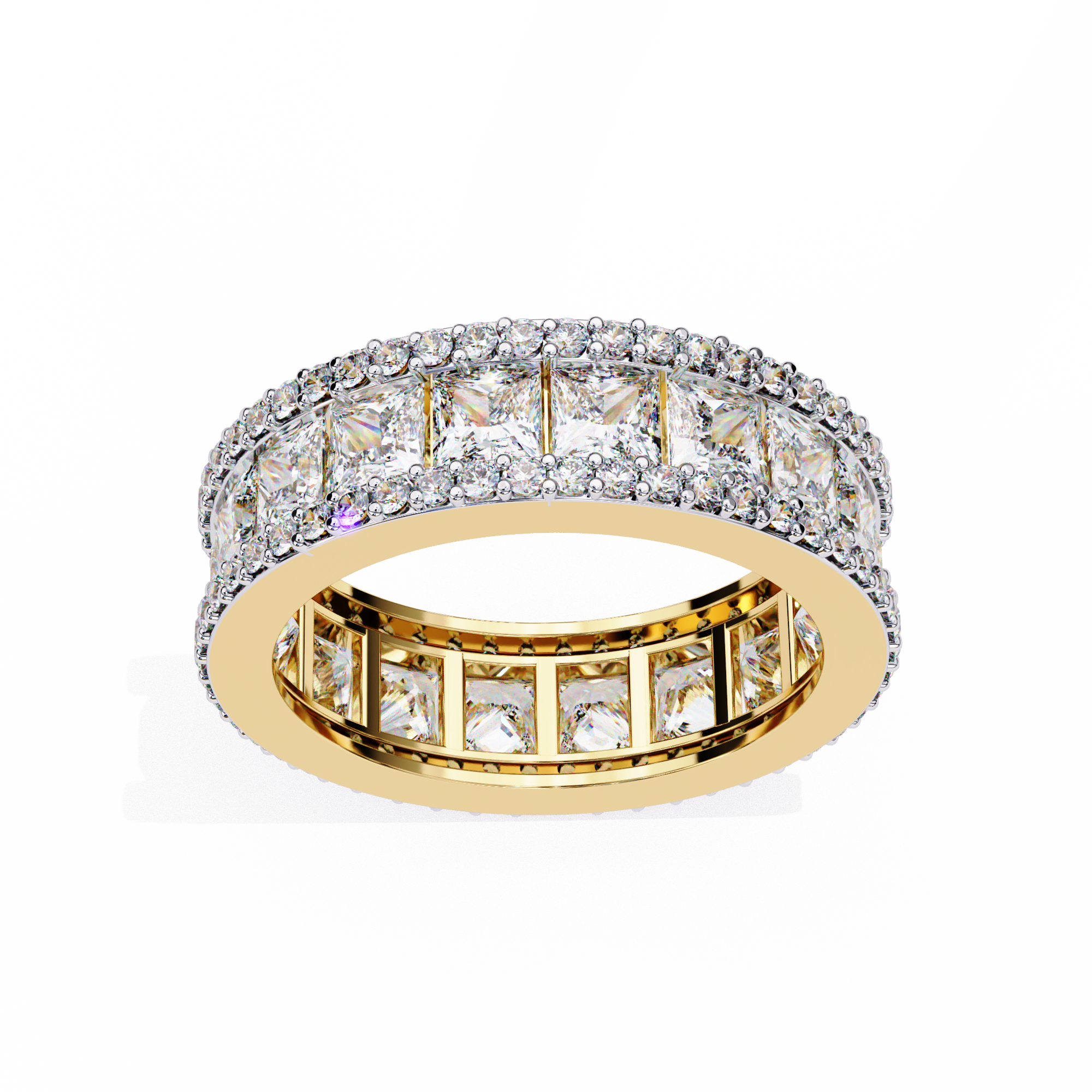 WOKE™ 4.55 carat Pear cut Lab grown diamond eternity in 14k gold