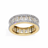 WOKE™ 4.55 carat Pear cut Lab grown diamond eternity in 14k gold