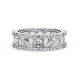 WOKE™ 4.55 carat Pear cut Lab grown diamond eternity in 14k gold