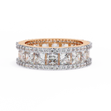 WOKE™ 4.55 carat Pear cut Lab grown diamond eternity in 14k gold