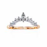 WOKE™ 0.85 carat Pear cut Lab grown diamond V-Band in 14k gold