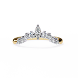 WOKE™ 0.85 carat Pear cut Lab grown diamond V-Band in 14k gold