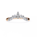 WOKE™ 0.85 carat Pear cut Lab grown diamond V-Band in 14k gold