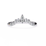 WOKE™ 0.85 carat Pear cut Lab grown diamond V-Band in 14k gold