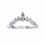 WOKE™ 0.85 carat Pear cut Lab grown diamond V-Band in 14k gold