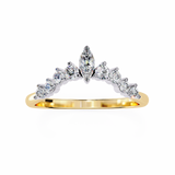 WOKE™ 0.85 carat Pear cut Lab grown diamond V-Band in 14k gold